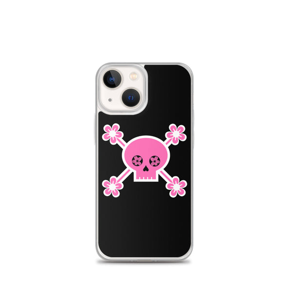 Cherry Blossom Skull iPhone Case