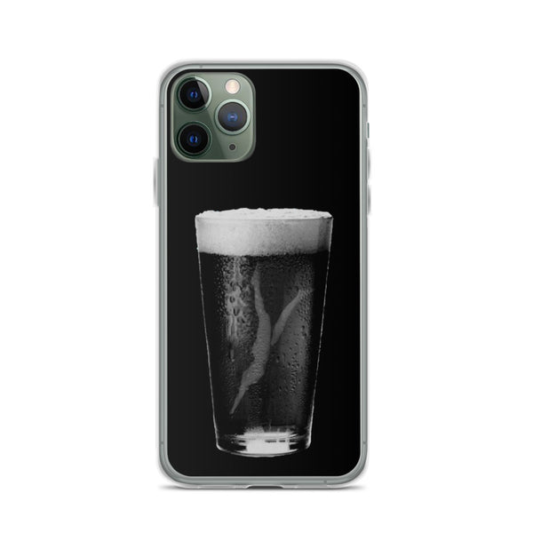 Black Beer Diving Girl iPhone Case