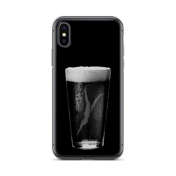 Black Beer Diving Girl iPhone Case