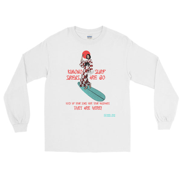 Kimono Surf Sirens Are Go! Long Sleeve T-Shirt [more colors available]